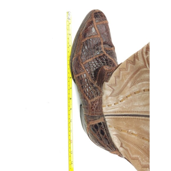 Marlboro Classics Rare Patchwork Reptile, Snake, Lizard Boots Men's Size 42 US 9 - Picture 15 of 15